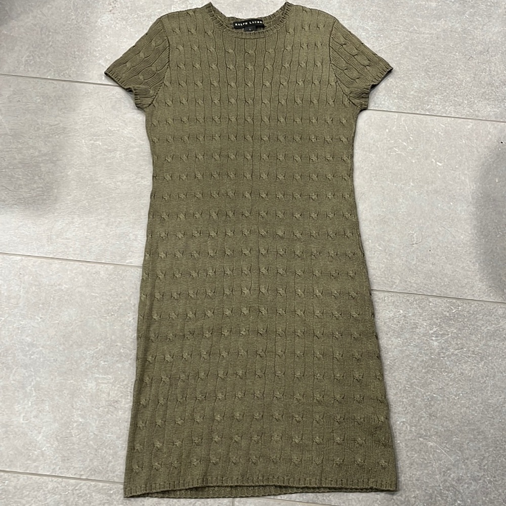 L Green Ralph Lauren Black Label dress